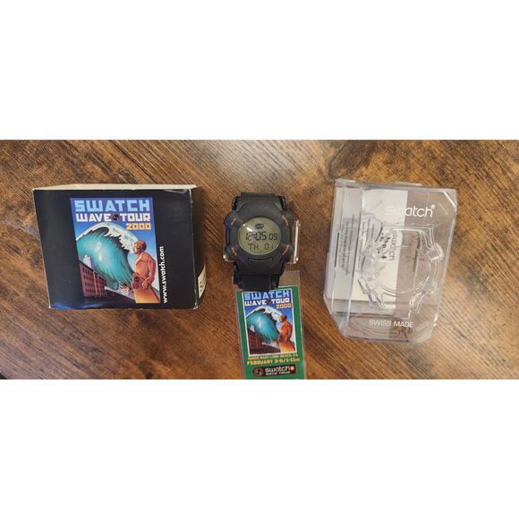 Swatch Watch Firenze Wave Tour CUTBACK SXW100PACK1 1999 Limited Packagings NOS - Picture 2 of 11